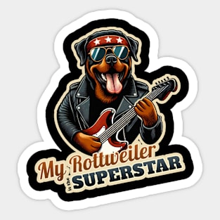 Rockstar Rottweiler Sticker